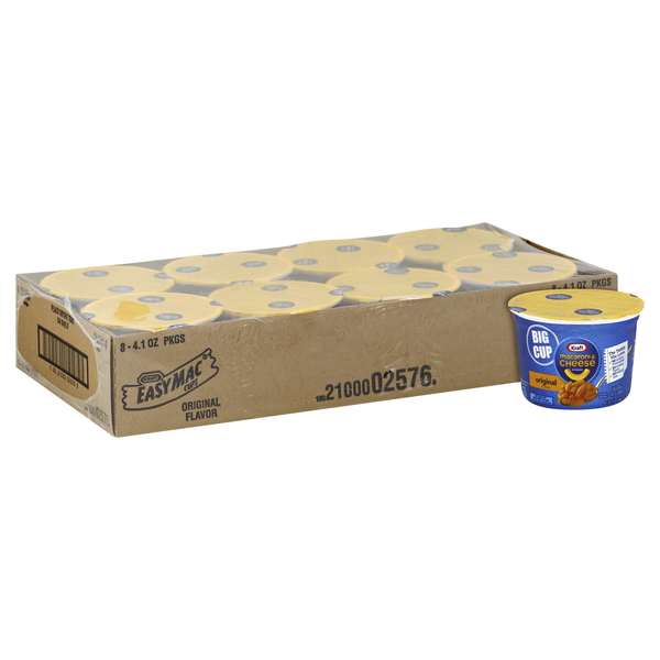 Kraft Kraft Original Easy Macaroni & Cheese 4.1 oz. Extra Large Cup, PK8 10021000025760